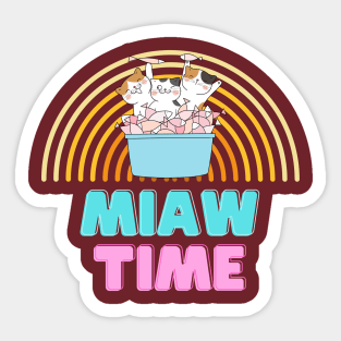 Cat miaw Sticker